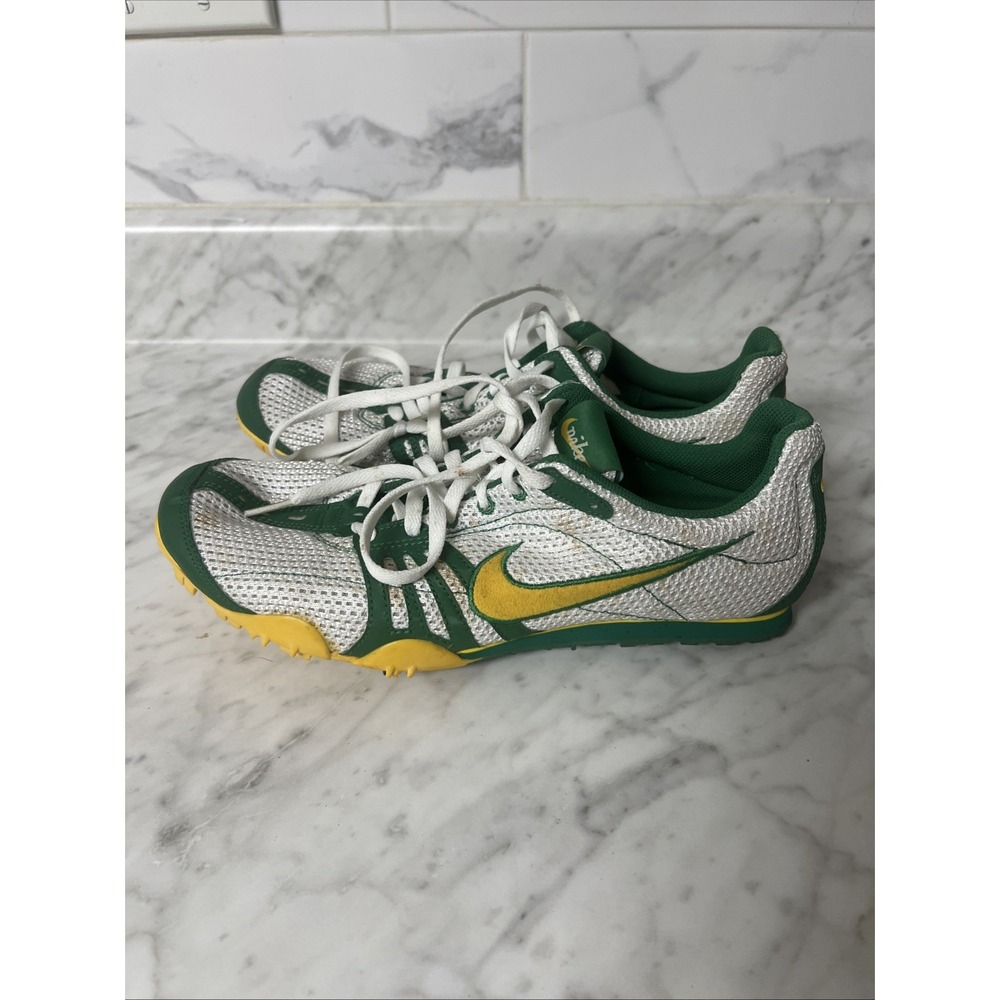 Nike Men 10 Rival D Plus III Track & Field Spike Shoes 314285-171 Green Yellow‎